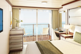 Balcony cabin on Enchanted Princess