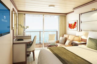 Balcony cabin on Enchanted Princess