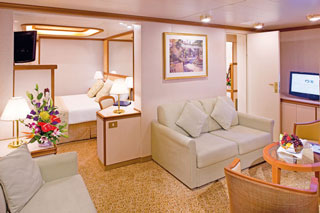 Suite cabin on Grand Princess