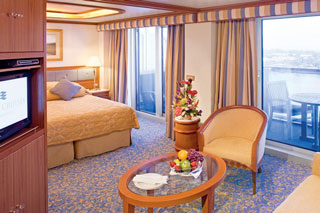 Suite cabin on Sun Princess