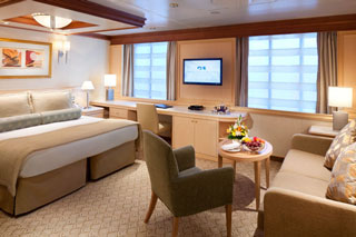 Suite cabin on Caribbean Princess