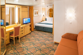 Inside cabin on Enchantment of the Seas