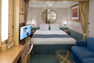 Inside cabin on Adventure of the Seas