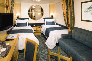 Inside cabin on Liberty of the Seas