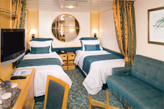 Inside cabin on Independence of the Seas