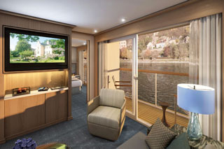 Suite cabin on Viking Heimdal