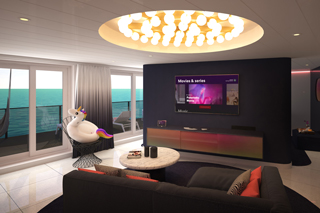 Suite cabin on Scarlet Lady