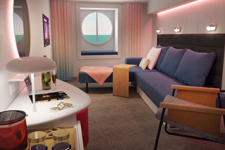 Oceanview cabin on Scarlet Lady