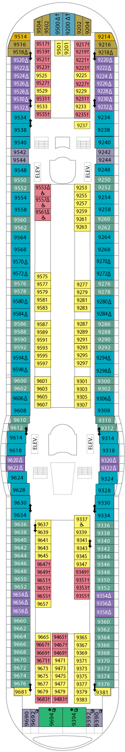 Adventure of the Seas Deck Plans