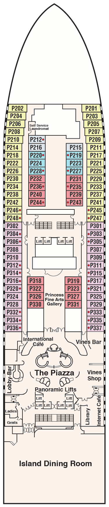 Caribbean Princess Deck Plans