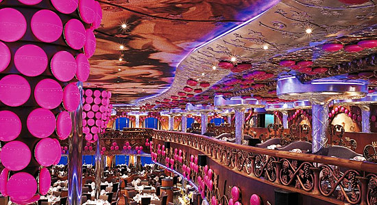 Bacchus Dining Room on Carnival Miracle
