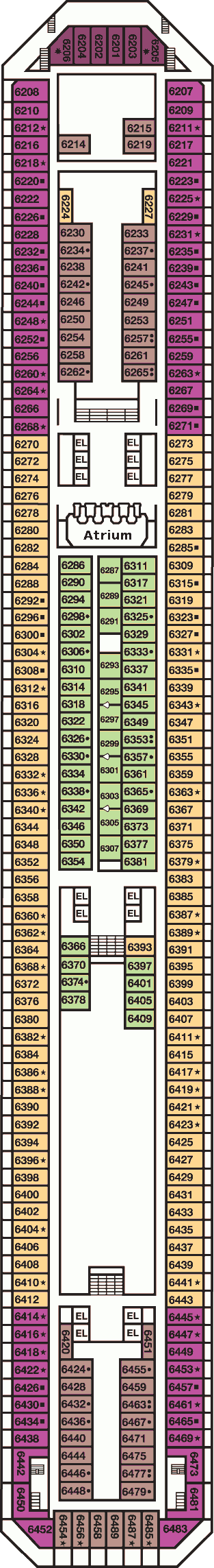 Carnival Valor Deck Plans
