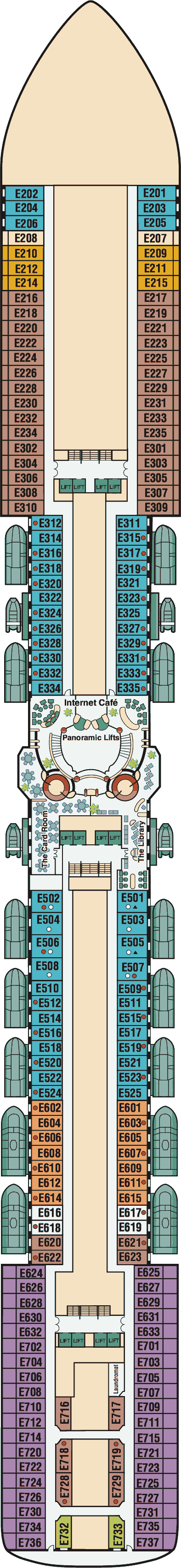 Coral Princess Deck Plans