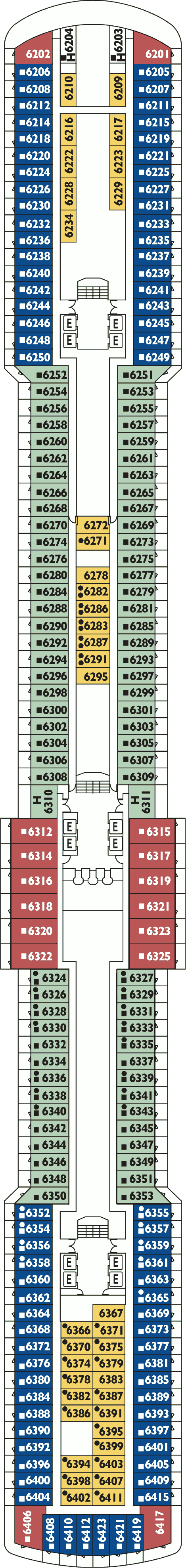 Costa Luminosa Deck Plans