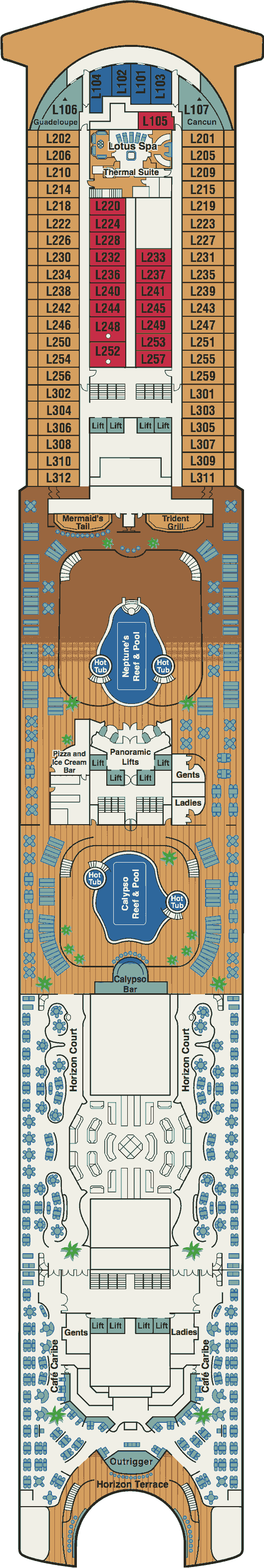Emerald Princess Deck Plans