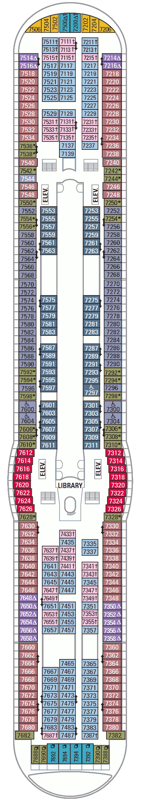 Explorer of the Seas Deck Plans