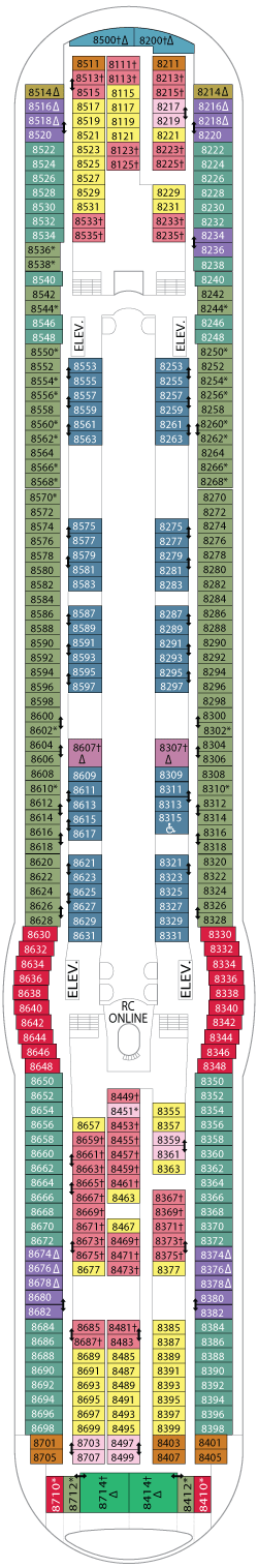 Freedom of the Seas Deck Plans
