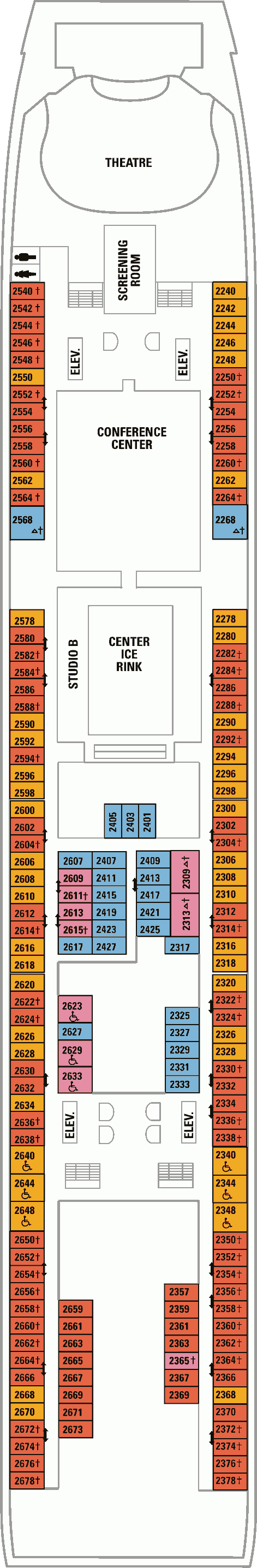 Liberty of the Seas Deck Plans