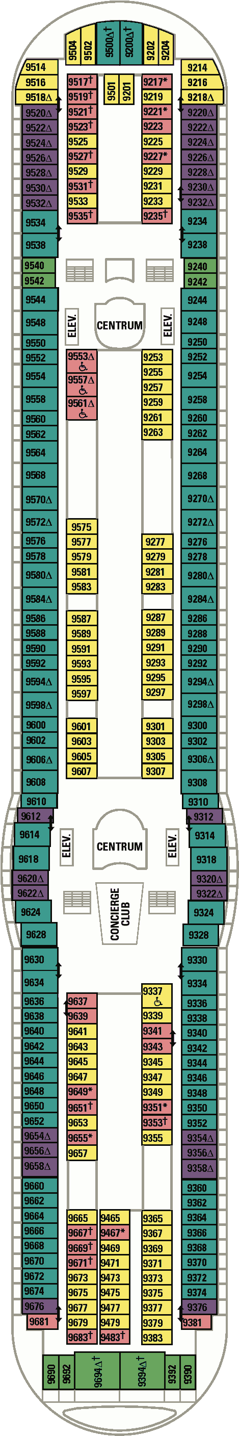 Mariner of the Seas Deck Plans